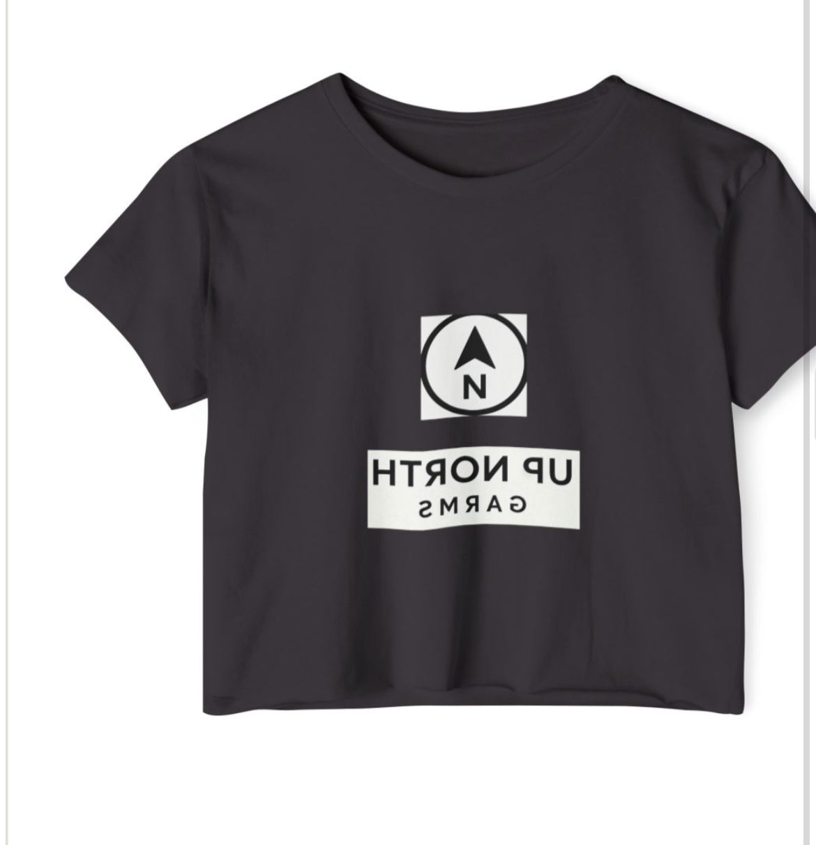 Women’s reversed Up north crop top